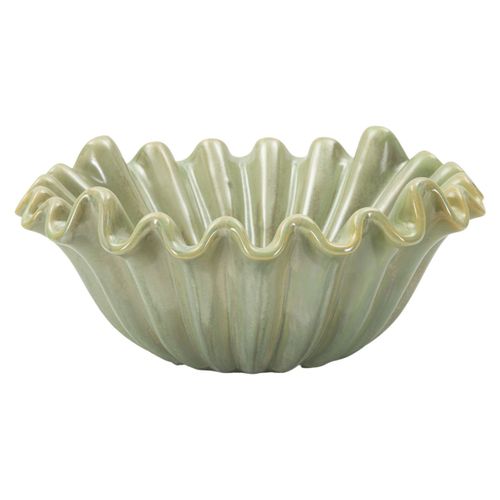 Plateau Mf856, Céramique, Vert, 33x33x14,5 Cm