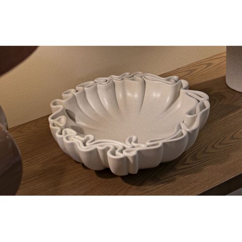 Plateau Mf860, Polyrésine, Beige, 30,5x29x7,5 Cm