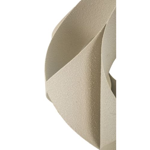 Lampe à Poser Mf763, Métal, Beige, 28x28x57 Cm