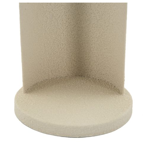 Bougeoir Mf747, Métal, Beige, 12,5x10x30 Cm