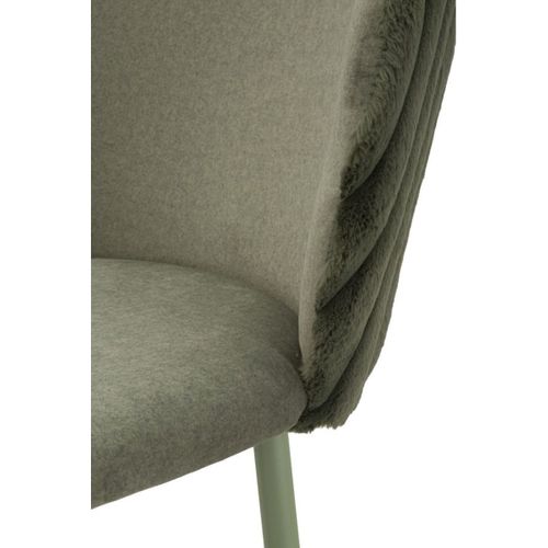 Lot De 2 Tabourets Hauts Mf884, Polyester, Vert, 55x58x106 Cm