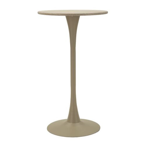 Table De Bar Mf889, Mdf, Beige, 60x60x106 Cm