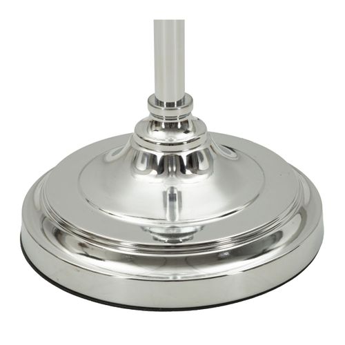 Lampadaire Mf906, Tissu, Argent, 40x40x158 Cm