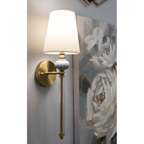 Applique Mf913, Tissu, Blanc, 17x22x57 Cm