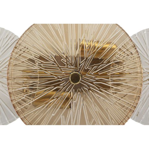 Applique Mf916, Verre, Marron, 42x8x20 Cm