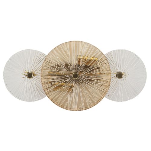 Applique Mf916, Verre, Marron, 42x8x20 Cm