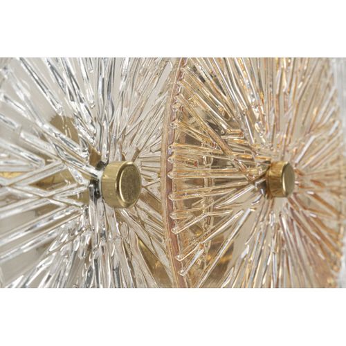 Applique Mf916, Verre, Marron, 42x8x20 Cm