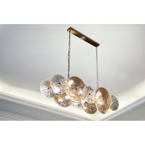 Suspension Mf917, Verre, Marron, 100x23x28 Cm