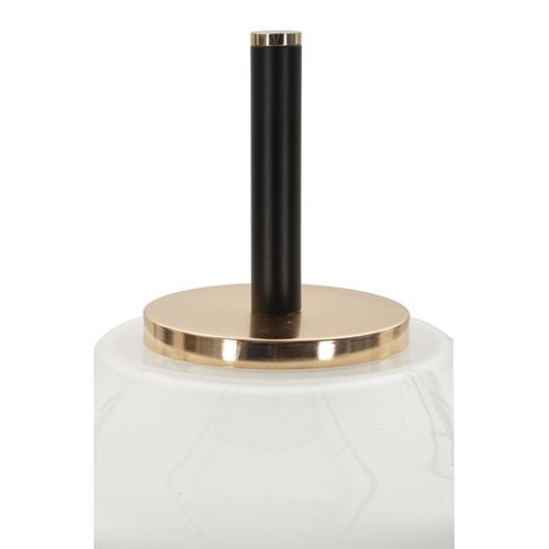 Lampadaire Mf920, Verre, Blanc, 30x30x168 Cm