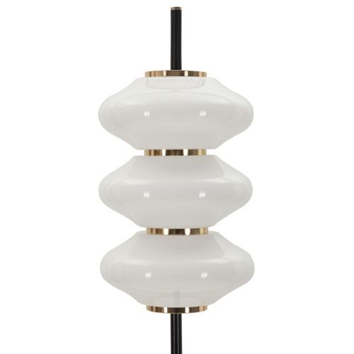 Lampadaire Mf920, Verre, Blanc, 30x30x168 Cm