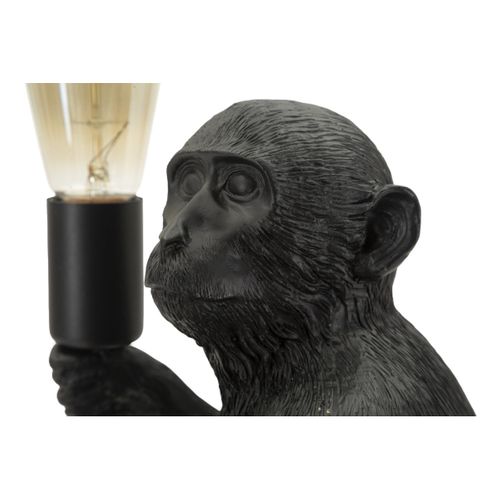 Lampe à Poser Singe 1, Polyester, Noir, 33x33x32 Cm