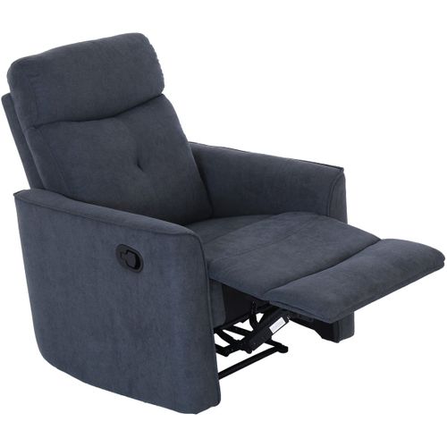 Fauteuil Inclinable Enea 1, Chenille, Gris, 79x92x102 Cm