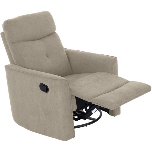 Fauteuil Inclinable Enea 2, Chenille, Gris Tourterelle, 79x92x102 Cm