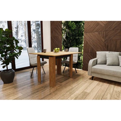 Table à Manger Honey, Panneau D'aggloméré, Marron, 90x60x77 Cm