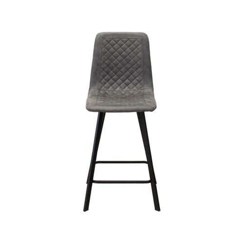 Lot De 4 Tabourets Hauts Wendy Sgabi, Microfibre, Gris, 44x47x101 Cm