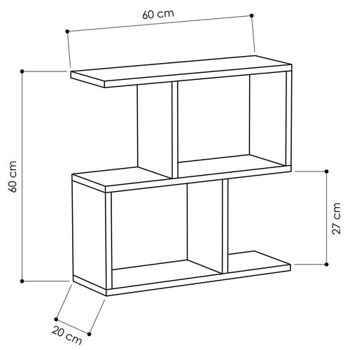 Bout De Canapé 5 Tablettes - L60 Cm