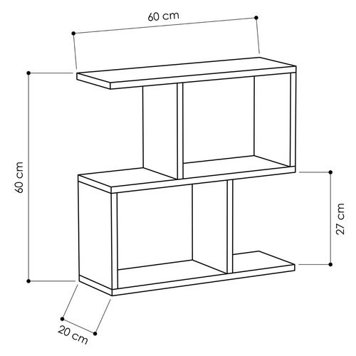 Bout De Canapé 5 Tablettes - L60 Cm