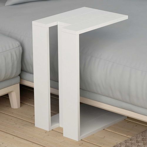 Muju Table Det#039;appoint - 100 % Mélamine - Blanc