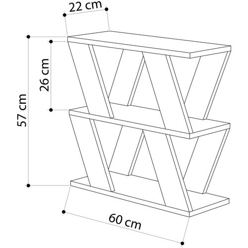 Table D'appoint 2 Étages Uslin Bois Nature