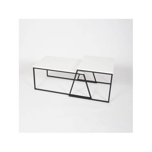 Table Basse Tenzo Blanc Et Noir