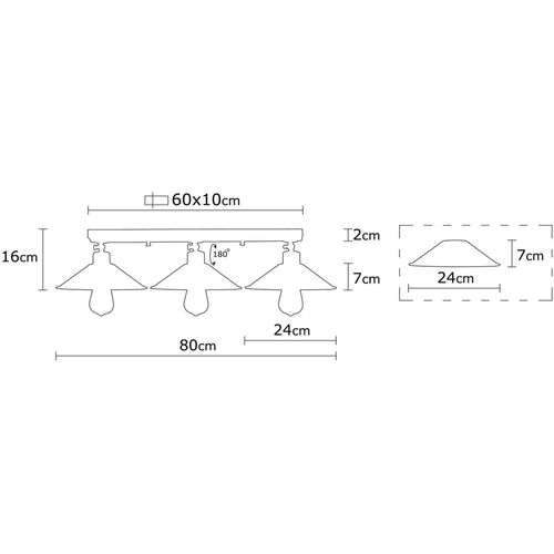 Suspension En Métal 3 Abat-jour Berceste