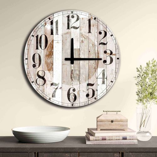 Horloge En Mdf Wood 52 Cm