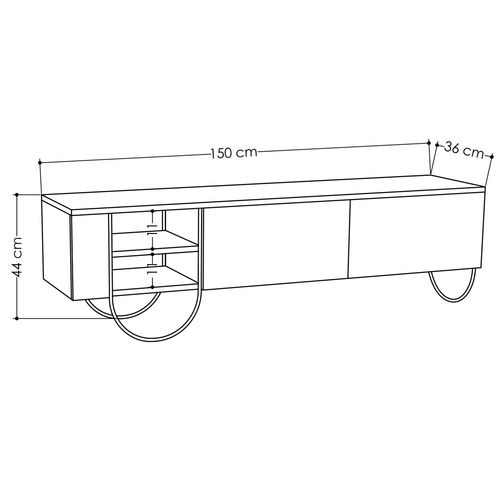 Meuble TV Oria Blanc