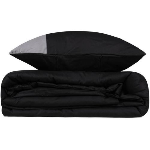 Parure De Lit - 1 Housse De Couette 220 X 240 Cm + 2 Taies D'oreiller 60 X 60 Cm - Noir