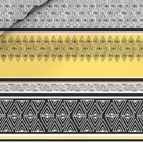 Housse De Couette 220x240 + 2 Taies D'oreiller 60x60 Cm Coton Formas Yellow