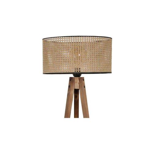 Lampadaire En Bois Et Tissu Tripod