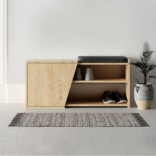 Banc à Chaussures En Bois 1 Porte - L104 Cm