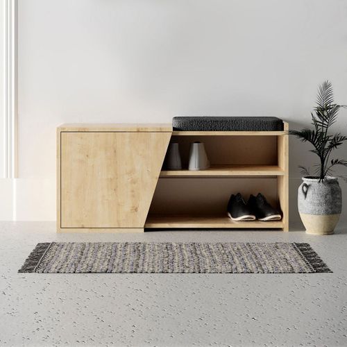Banc à Chaussures En Bois 1 Porte - L104 Cm
