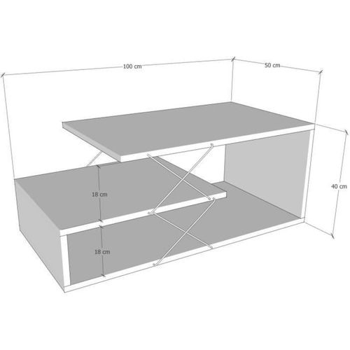 Table Basse Design à 3 Plateaux Loiria Noir Et Gris Foncé
