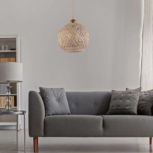 Suspension Boule En Jute Carmen