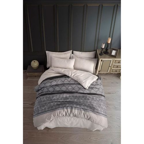 Parure De Lit - 1 Housse De Couette 220 X 240 Cm + 2 Taies D'oreiller 60 X 60 Cm - 65% Coton