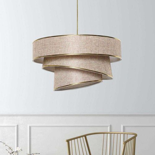 Suspension En Métal Et Coton Couper Beige