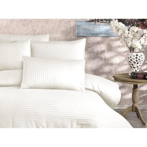 Parure De Lit - 1 Housse De Couette 220 X 240 Cm + 2 Taies D'oreiller 60 X 60 Cm - 80% Coton