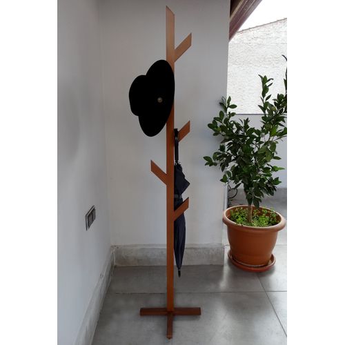 Arbrano 162 Cm Portemanteu Sur Pied, Fait-main Et En Bois
