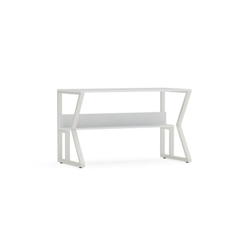 Bureau Avec Le Cadre En Métal Et Étagère Secrète