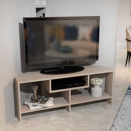 Maldiv Meuble TV D'angle 120 Cm Niches Design (beige)
