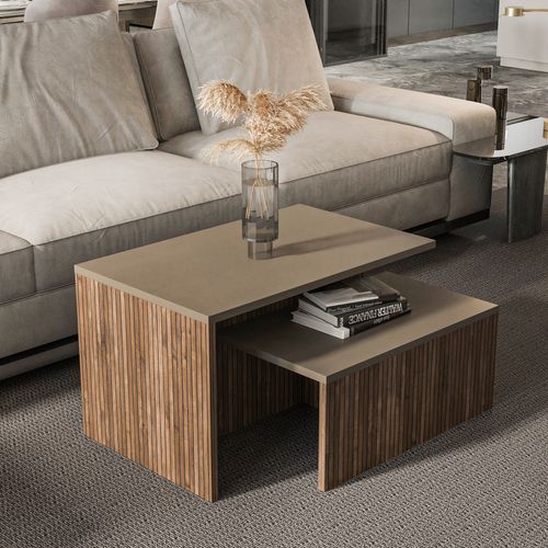 Twins Tables Gigognes Set De 2 Tables Basses (alina Et Galaxy)