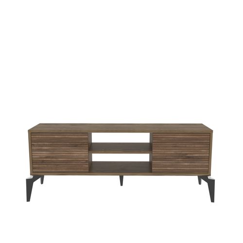 Lojo Meuble TV 130 Cm Niches Et Armoires Avec Portes Battantes (oud Et Alina)