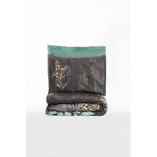 Parure De Lit - 1 Housse De Couette 220 X 240 Cm + 2 Taies D'oreiller 60 X 60 Cm - Menthe