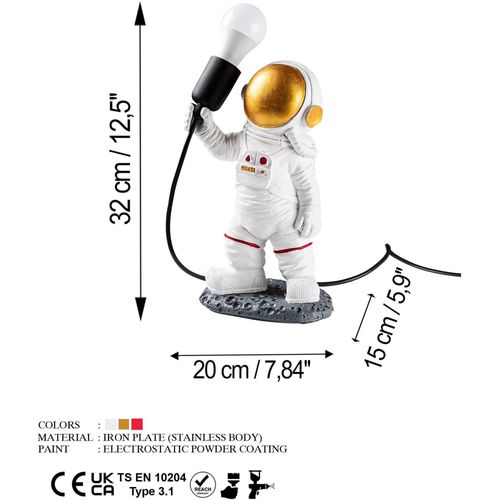 Décoration Avec Lampe Intégrée Astronaute