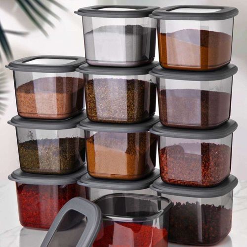 Boîte De Conservation En Plastique Anthracite Storage (lot De 12)