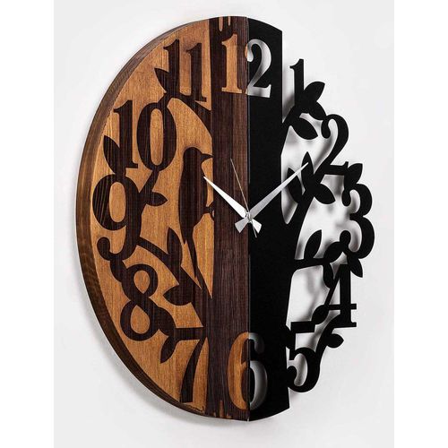 Horloge En Bois Et Métal Clock Arbre
