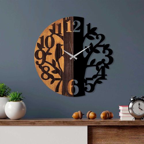 Horloge En Bois Et Métal Clock Arbre
