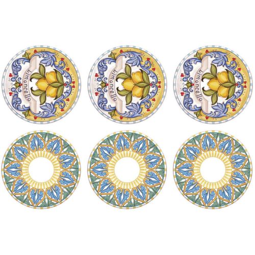 Assiettes En Céramique Limoncello (lot De 6) 19 Cm