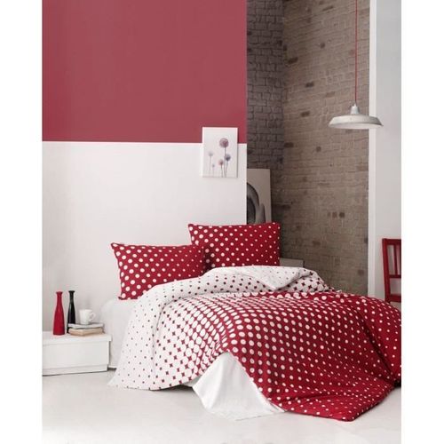 Parure De Lit - 1 Housse De Couette 220 X 240 Cm + 2 Taies D'oreiller 60 X 60 Cm - 100% Coton