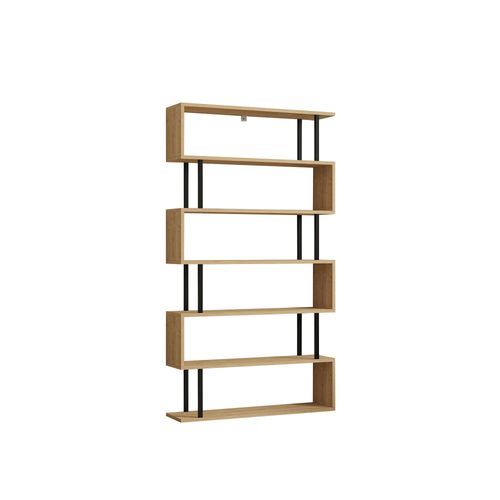 Bibliothèque En Bois "hector" - 90 X 22 X 162 Cm - Saphir